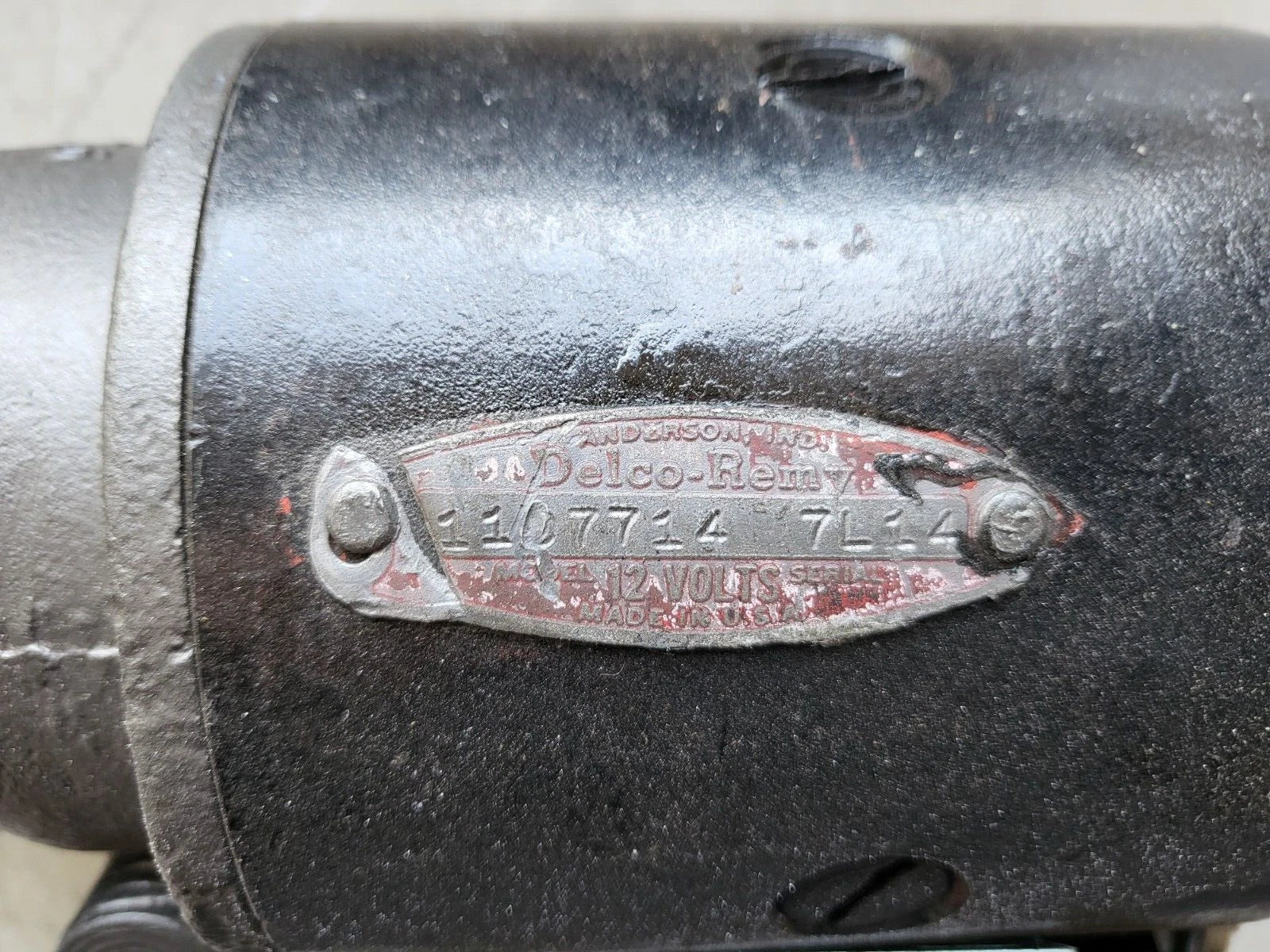 Delco Starter For 1958 Nash Ambassador 1107714 7L14 Date Coded Re-manufactured