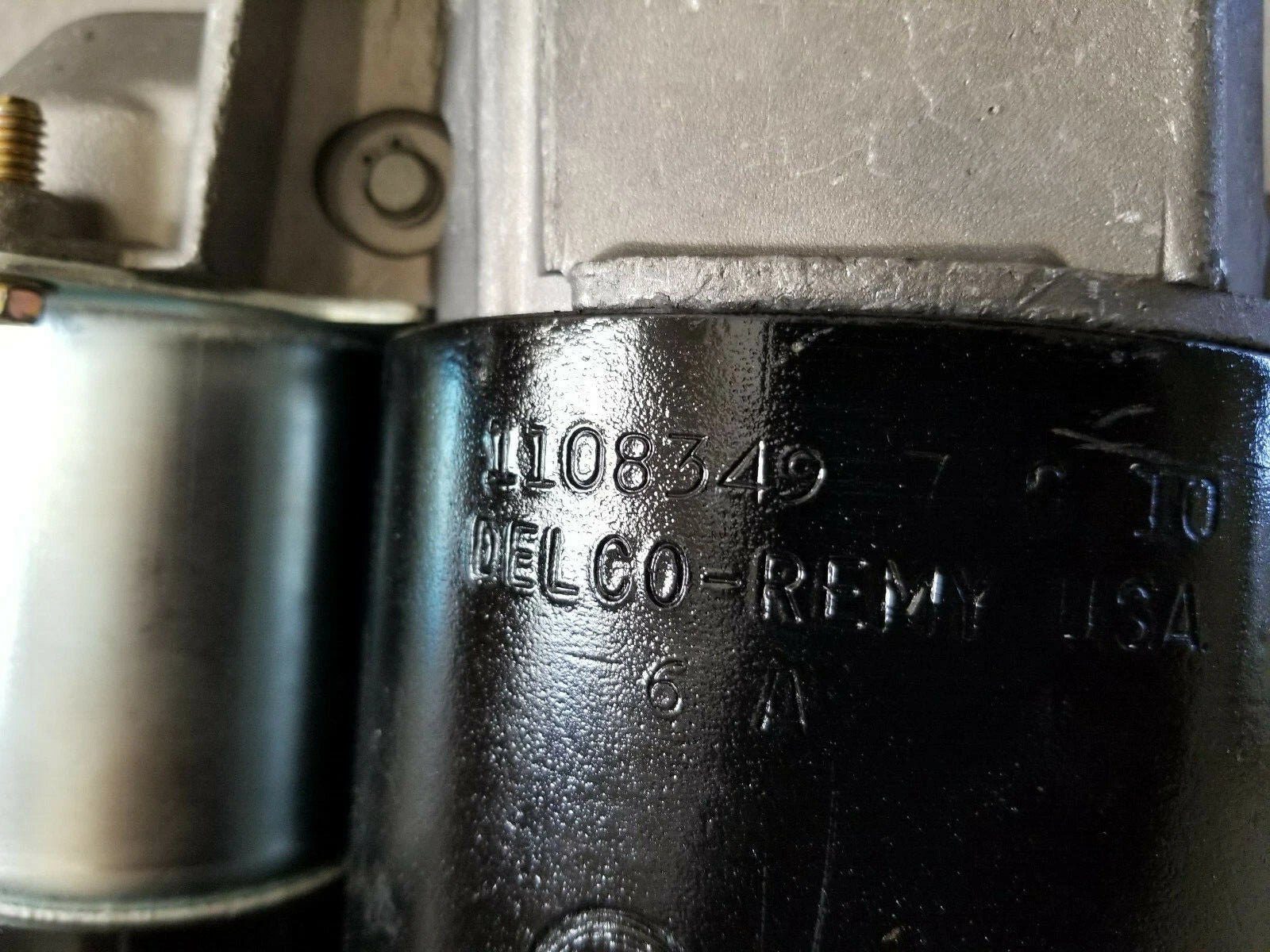 DELCO REMY STARTER FOR OLDSMOBILE 1969 350 ENG. # 1108349 7G10 DATE CODED