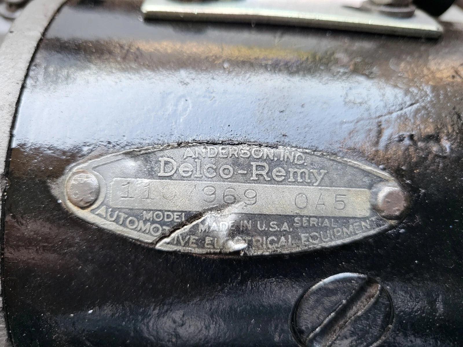Delco Remy 6V Starter For 1950-1952 Cadillac OEM # 1107969 0A5 Date Coded