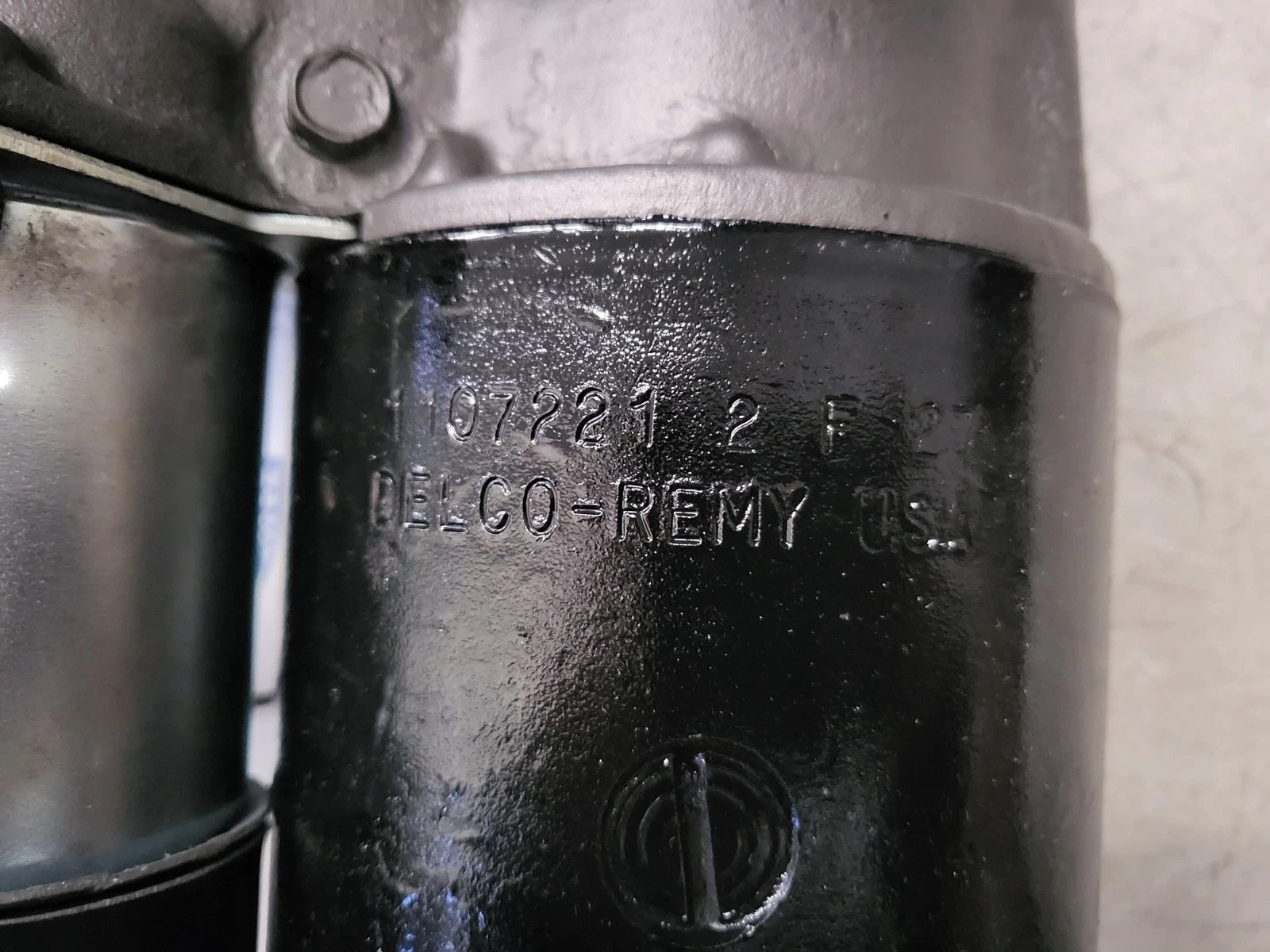 DELCO REMY STARTER OEM #  1107221, 2F27 DATE CODED Re-manufactured