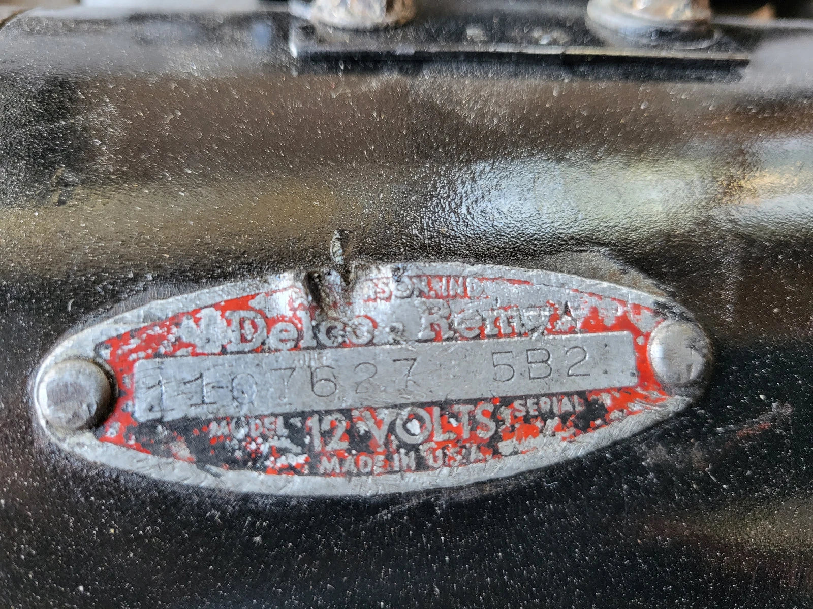 DELCO REMY STARTER CHEVY TRUCKS 1956 # 1107627 5B21 CODE DATED