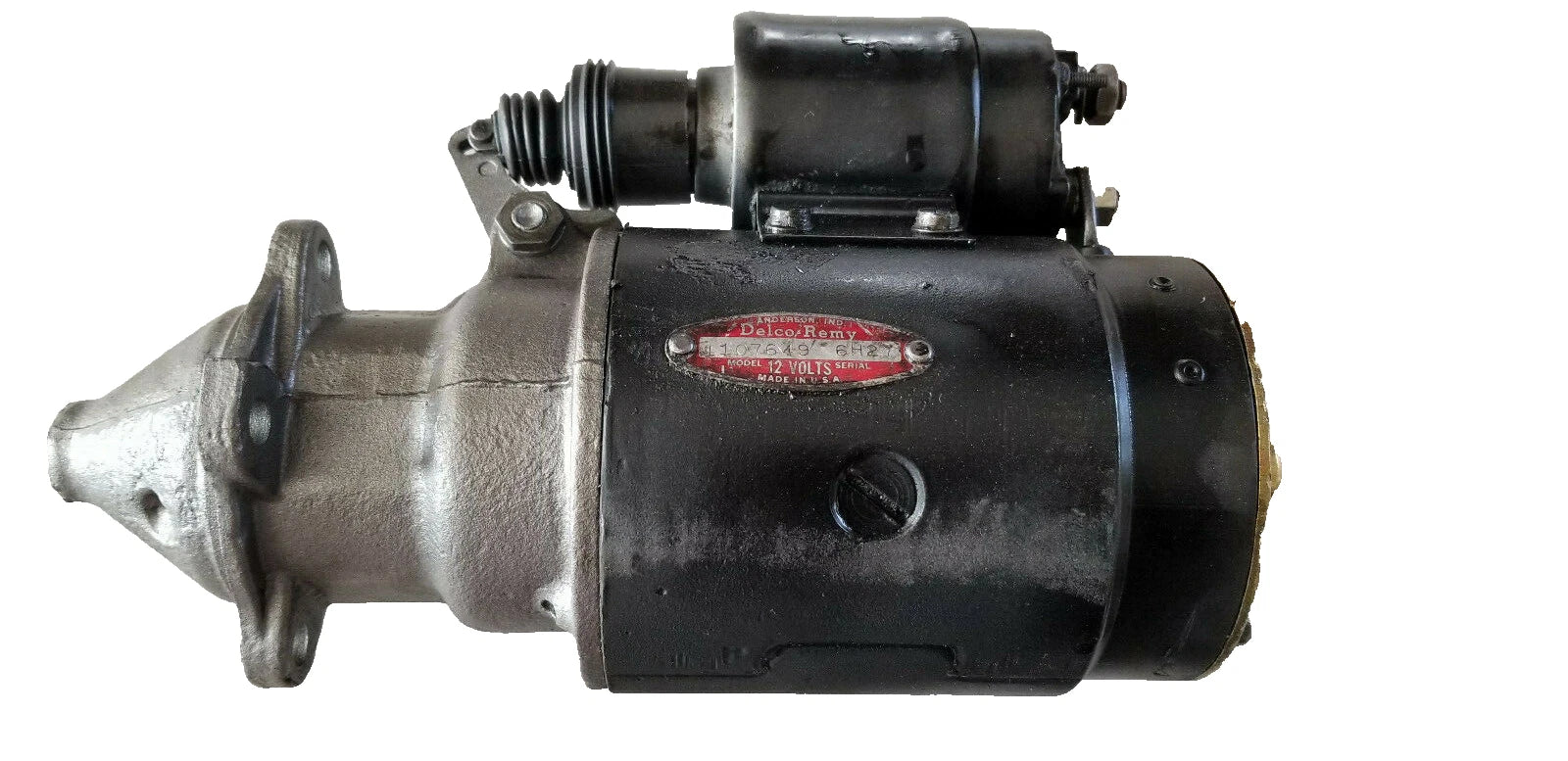 DELCO REMY RESTORED STARTER CHEVY TRUCKS 1956 w/ A.T. # 1107649 6H27 CODE DATED
