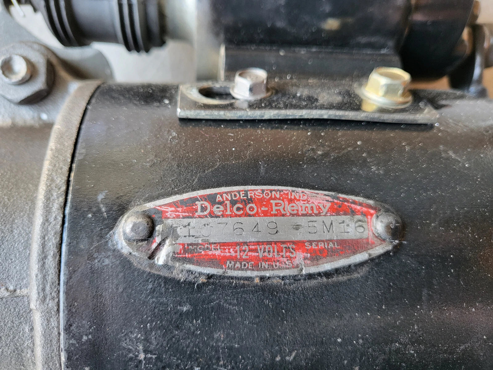 DELCO REMY STARTER CHEVY TRUCKS 1956 # 1107649 5M16 CODE DATED RE-MAN'D