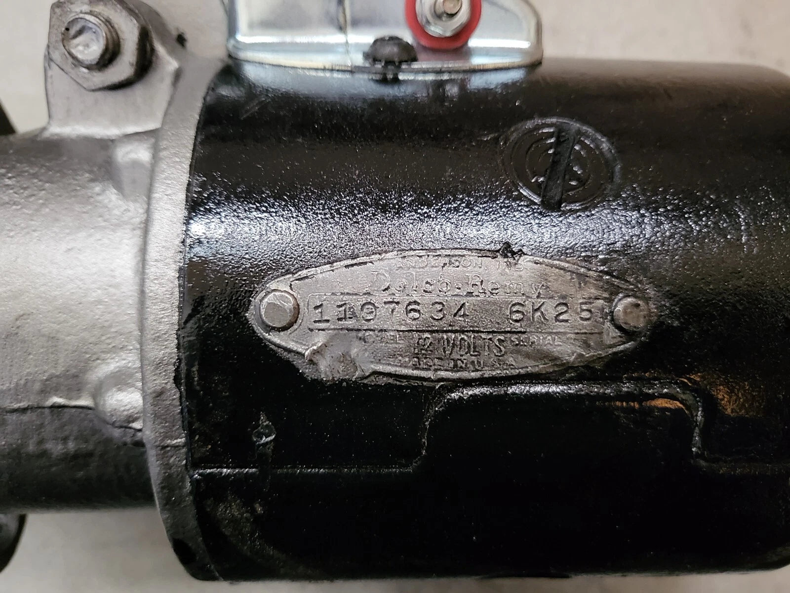 Restored Delco Remy DD 12V Starter Tag # 1107634 6K25 Date Coded