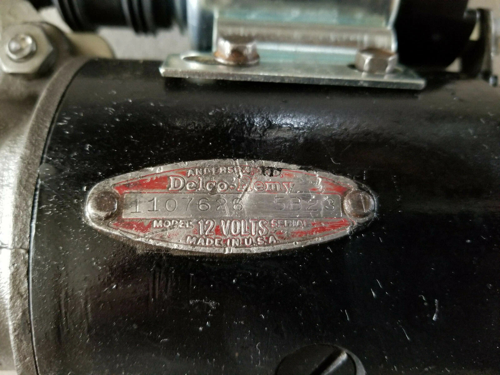 DELCO REMY STARTER CHEVROLTE TRUCKS 1955-1956 # 1107626 5E9 DATE CODED RE-MAN'D